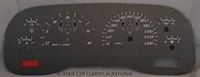99-00 Dakota Custom Carbon Design Gauge Face